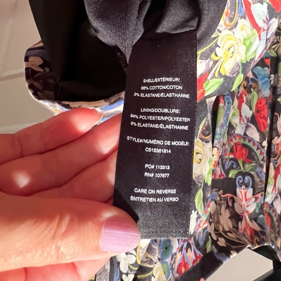 Alice & Olivia pleated skirt shorts size 2 floral - Picture 6 of 6